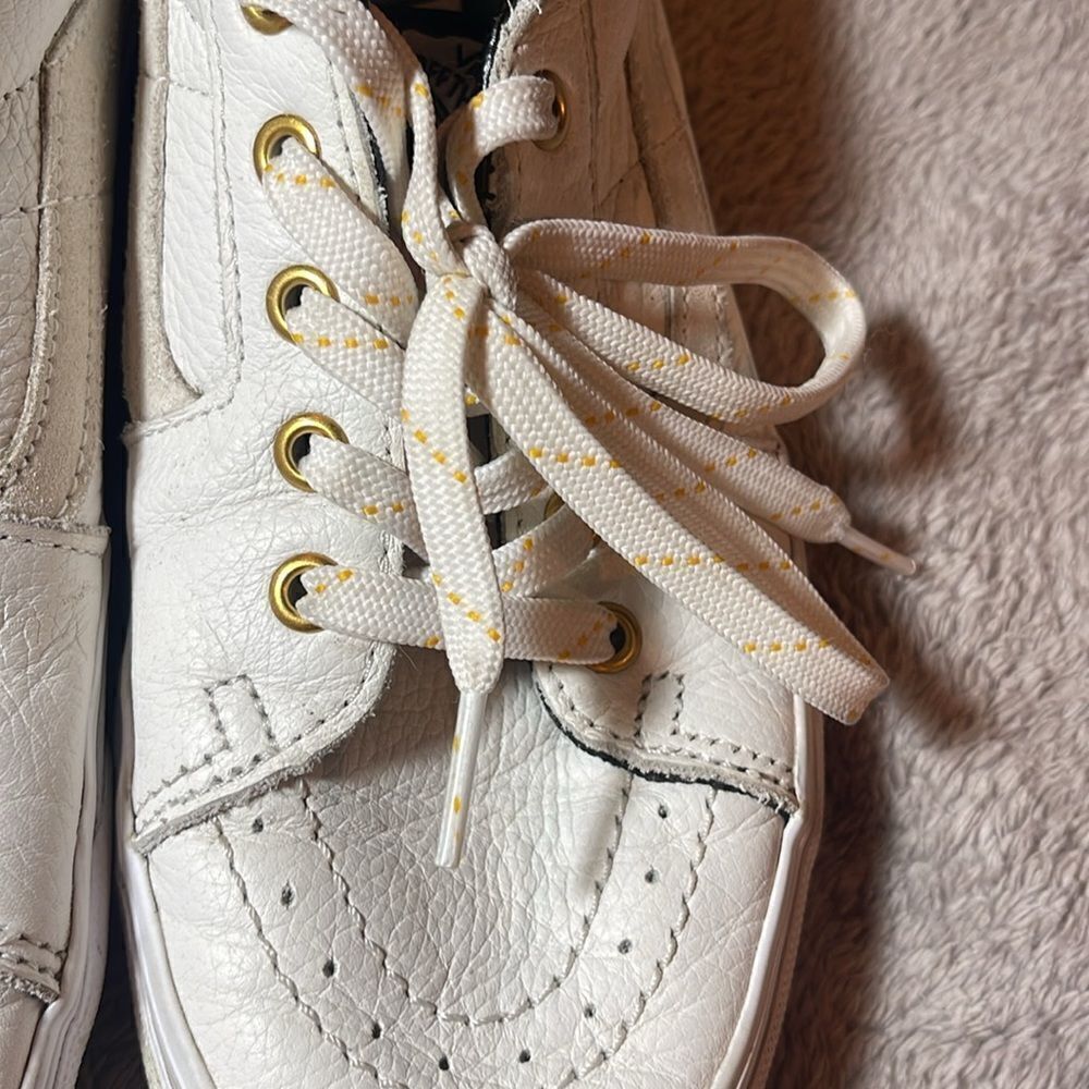 Leather Vans MENS 8 WOMEN 9.5 - Picture 9 of 11